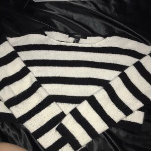 Cropped Striped Sweater